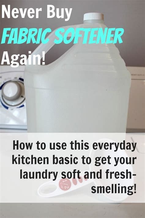 Diy Vinegar Fabric Softener The Creek Line House