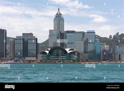 Victoria Harbour Hong Kong A View Of The Famous Hong Kong Island