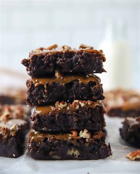 Caramel Turtle Brownies Rich And Fudgy Boston Girl Bakes Pecan Brownies Recipe Fudgy