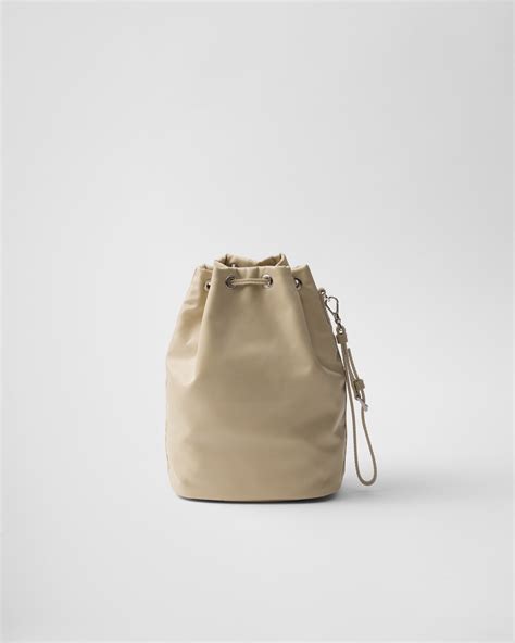 Desert Beige Re Nylon Pouch Prada