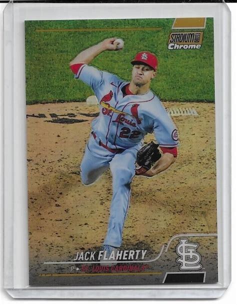 2022 Topps Stadium Club Chrome Jack Flaherty GOLD Refractor D 29 50