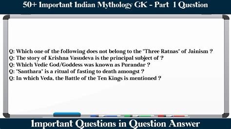 Mcq Questions Indian Mythology Gk Part 1 With Answers Quiz Indian