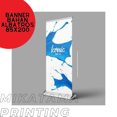 Jual Roll Up Cetak Banner Spanduk Bahan Albatros Berkualitas 85x200