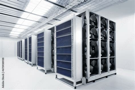 Innovative cooling system for large server rooms ensuring proper air circulation and preventing ...