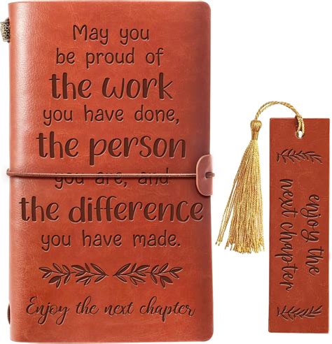 Amazon Lasimfa Coworker Retirement New Job Leather Journal