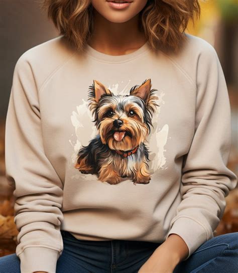 Yorkie Crewneck Sweatshirt, Yorkie Sweater, Dog Mom Shirt, Dog Mom Gift ...