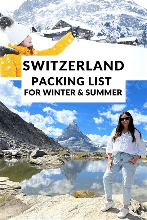 What To Wear In Switzerland Switzerland Packing List For Summer Winter