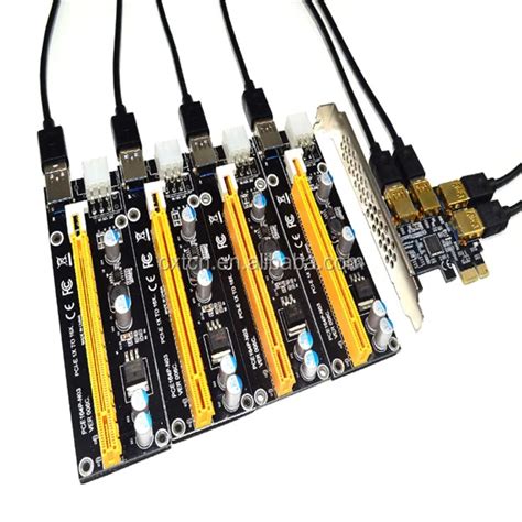 Pcie Card Slots 1 To 4 Pci Express 16x Riser Card Pci E 1x Slot 4 Pcie External Pcie Adapter