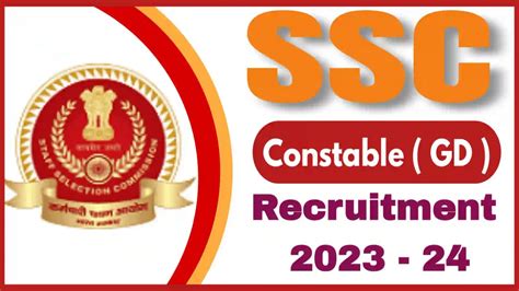 SSC Constable GD Recruitment 2023 24 Apply Online For 26146 Posts