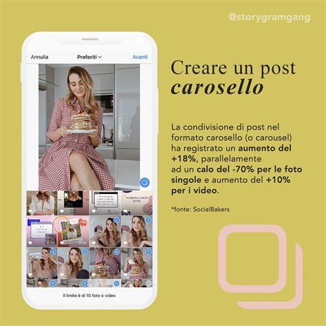 StoryGram Gang On Instagram Sai Creare Un Post Carosello I Carousel