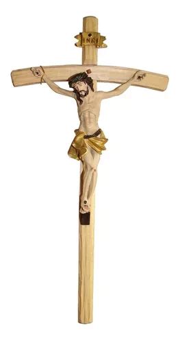 Crucifixo De Parede Cm Resina Jesus Crucificado Orignal