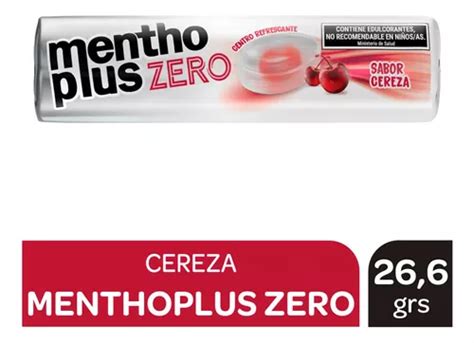 Pastillas Menthoplus Zero Azucares Cereza Caja X 12 Unidades