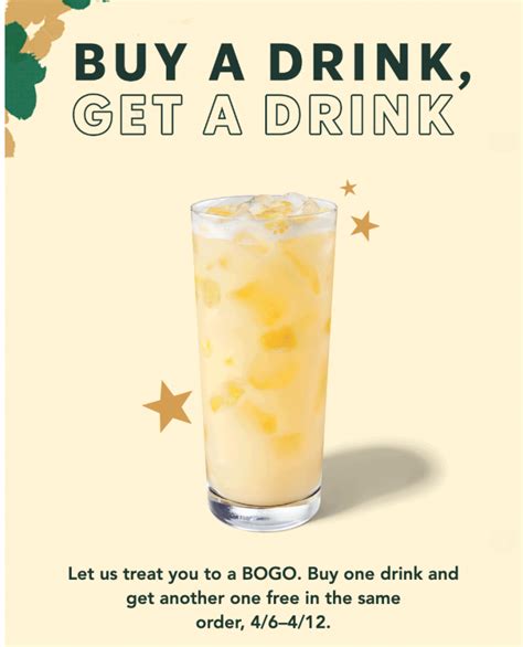 Starbucks Rewards Canada Promotions Buy A Drink Get A FREE Drink