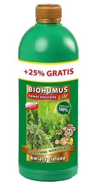 BIOHUMUS LIFE NAWÓZ EKO DO KWIATÓW ZIELONYCH 1L 11906273251