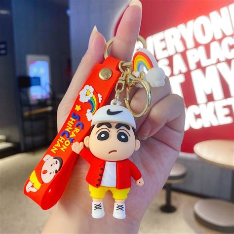 Móc treo chìa khoá Shin cậu bé bút chì dễ thương móc khoá treo balo phong cách sành điệu hot