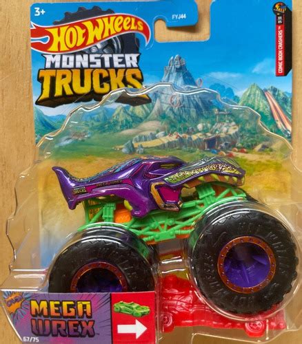 Hot Wheels Monster Trucks Mega Wrex Morado Camion Monstruo MercadoLibre