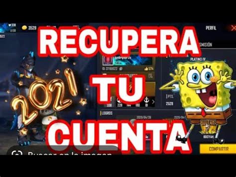 Recupera Tu Cuenta De FREE FIRE DESVINCULADA De FACEBOOK YouTube