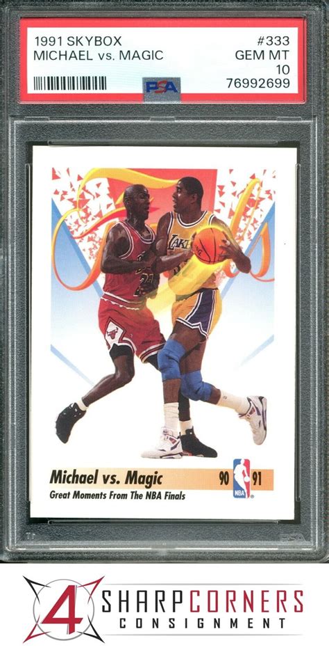 Skybox Michael Jordan Vs Magic Johnson Psa Ebay