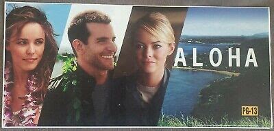 Aloha X Movie Theater Mylar Bradley Cooper Emma Stone Cameron Crowe