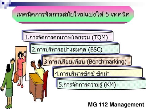 บทที่ 11 เทคนิค การจัดการสมัยใหม่ Modern Management Techniques Ppt