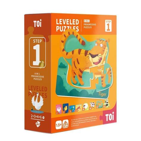 Toi World Leveled Puzzles Step 1 Animals