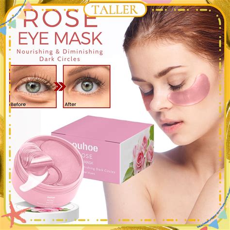 Ouhoe Rose Aloe Eye Masks Hyaluronic Acid Moisturizing Eye Patches