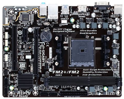 Gigabyte Ultra Durable Ga F A Hm H Rev Desktop Motherboard