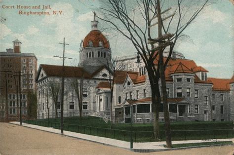 Courthouse and Jail Binghamton, NY Postcard