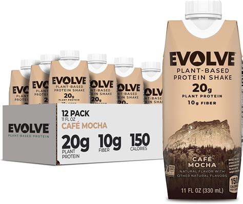 Evolve Plant Based Protein Shake Café Mocha 20g Vegan