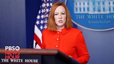 Watch Live Jen Psaki Holds White House News Briefing Youtube