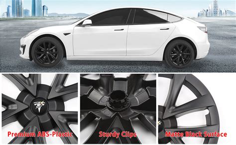 Klutchtech Tesla Model 3 Hubcaps 18 Inch Aero Wheel