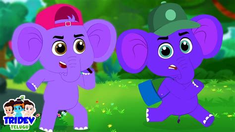 Ek Mota Hathi, చల్ కబడ్డీ + Telugu Rhymes and Cartoon Song for Children ...