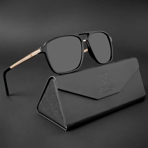 Voyage Wayfarer Polarized Sunglasses For Men And Women Black Lens Mat