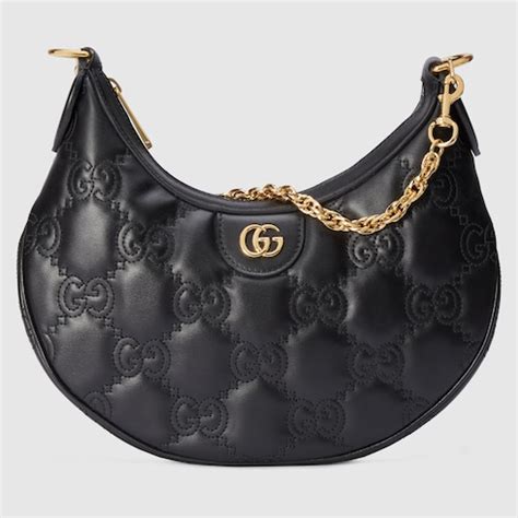 Gg Matelass Small Shoulder Bag In Black Leather Gucci Canada