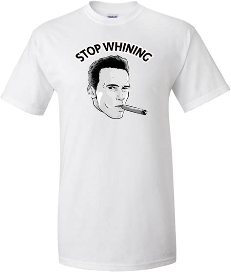 Stop Whining Arnold Schwarzenegger T Shirt Crossfit Bodybuilding Gym