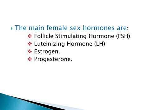 Female Sex Hormones Ppt