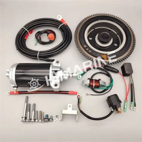 Electric Start Kit For 40hp For Yamaha 2 Stroke Outboard Motor Electric Start Conversion Kit