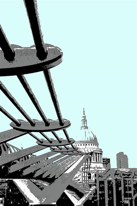 Millennium Bridge Digital Art by Mary Castellan