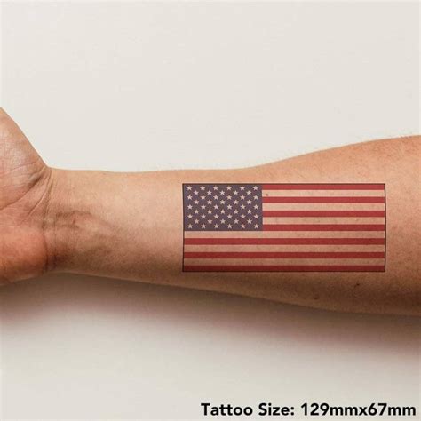 Aggregate American Flag Temporary Tattoos Latest In Cdgdbentre