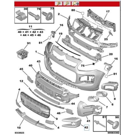 Moldura Farol Milha Esquerdo Citroen Aircross Original Autorizada Pecas