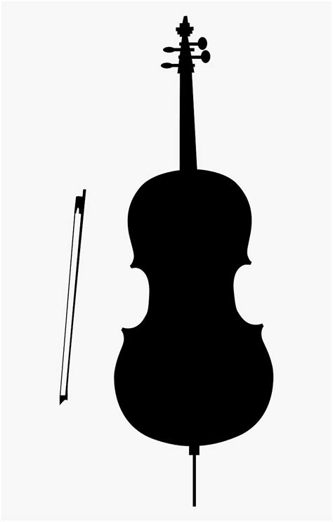 Silhouette Cello Png, Transparent Png - kindpng