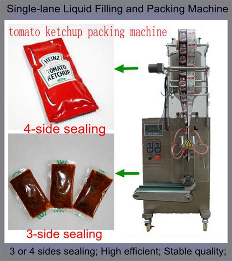 Single Lane Ketchup Sauce Tomato Paste Filling And Packing Machine