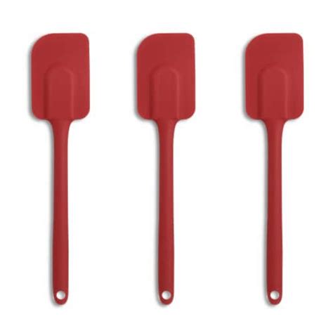 Mrs Anderson S Baking Silicone Spatula Red Set Of 3 3 Pack Smith