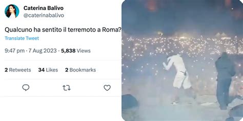 Scossa Di Terremoto A Roma Travis Scott In Concerto Al Circo Massimo