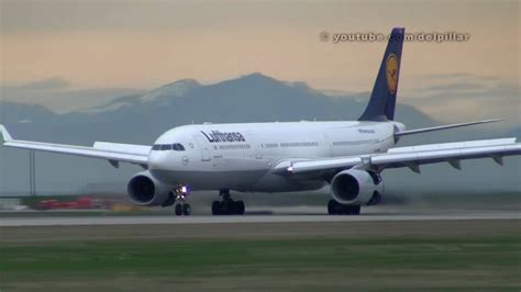 Lufthansa A330 Landing At YVR YouTube