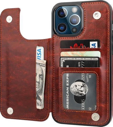 Bocasal Detachable Wallet Case For Iphone 13 Pro Max Rfid