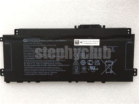 Genuine PP03XL Battery For HP Pavilion 13 14 X360 M01118 421 HSTNN LB8S