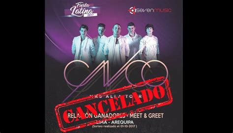 Fiesta Latina Cancelan Conciertos En Lima Y Arequipa Radio Latidos Pe Baladas Per