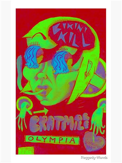 Bikini Kill Valentines Poster Sticker By Raggedy Wands Redbubble