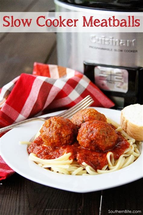 Slow Cooker Meatballs - Southern Bite